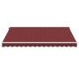 Toldo retráctil automático con luces LED burdeos 400x350 cm by , Awnings - Ref: Foro24-3214985, Price: 622,42 €, Discount: %