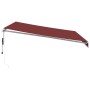 Toldo retráctil automático con luces LED burdeos 400x350 cm by , Awnings - Ref: Foro24-3214985, Price: 622,42 €, Discount: %