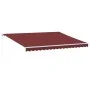 Toldo retráctil manual con luces LED burdeos 450x350 cm von , Markisen - Ref: Foro24-3214987, Preis: 410,82 €, Rabatt: %