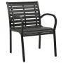 Garden chairs 2 units steel and WPC black by vidaXL, Garden chairs - Ref: Foro24-312034, Price: 221,26 €, Discount: %