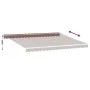 Toldo retráctil automático con luces LED marrón 450x300 cm by , Awnings - Ref: Foro24-3215382, Price: 628,76 €, Discount: %