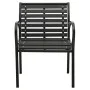 Garden chairs 2 units steel and WPC black by vidaXL, Garden chairs - Ref: Foro24-312034, Price: 221,26 €, Discount: %