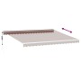 Toldo retráctil automático con luces LED marrón 450x350 cm by , Awnings - Ref: Foro24-3215394, Price: 724,28 €, Discount: %