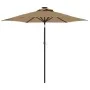 Gartenschirm mit Stahlmast in Taupe 225x225x212 cm von , Sonnenschirme - Ref: Foro24-4005061, Preis: 53,39 €, Rabatt: %