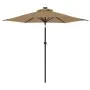 Gartenschirm mit Stahlmast in Taupe 225x225x212 cm von , Sonnenschirme - Ref: Foro24-4005061, Preis: 53,39 €, Rabatt: %