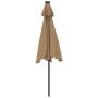 Sombrilla de jardín con poste de acero taupe 225x225x212 cm by , Umbrellas - Ref: Foro24-4005061, Price: 59,73 €, Discount: %