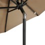 Sombrilla de jardín con poste de acero taupe 225x225x212 cm by , Umbrellas - Ref: Foro24-4005061, Price: 59,73 €, Discount: %
