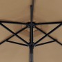 Sombrilla de jardín con poste de acero taupe 225x225x212 cm by , Umbrellas - Ref: Foro24-4005061, Price: 59,73 €, Discount: %