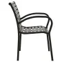 Garden chairs 2 units steel and WPC black by vidaXL, Garden chairs - Ref: Foro24-312034, Price: 221,26 €, Discount: %