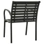 Garden chairs 2 units steel and WPC black by vidaXL, Garden chairs - Ref: Foro24-312034, Price: 221,26 €, Discount: %