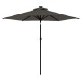 Sombrilla jardín con LEDs poste acero antracita 225x225x212 cm by , Umbrellas - Ref: Foro24-4005068, Price: 76,88 €, Discount: %