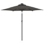 Sombrilla jardín con LEDs poste acero antracita 225x225x212 cm by , Umbrellas - Ref: Foro24-4005068, Price: 76,88 €, Discount: %