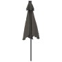 Sombrilla jardín con LEDs poste acero antracita 225x225x212 cm by , Umbrellas - Ref: Foro24-4005068, Price: 76,88 €, Discount: %