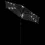Sombrilla jardín con LEDs poste acero antracita 225x225x212 cm by , Umbrellas - Ref: Foro24-4005068, Price: 76,88 €, Discount: %