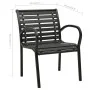 Garden chairs 2 units steel and WPC black by vidaXL, Garden chairs - Ref: Foro24-312034, Price: 221,26 €, Discount: %