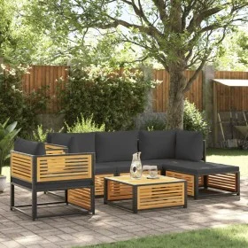 Set de sofás de jardín con cojines 6 pzas madera maciza acacia by , Garden sets - Ref: Foro24-3214880, Price: 748,57 €, Disco...