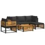 Set de sofás de jardín con cojines 6 pzas madera maciza acacia by , Garden sets - Ref: Foro24-3214880, Price: 748,57 €, Disco...