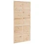 Puerta de granero madera maciza de pino 100x208 cm by , Doors - Ref: Foro24-850638, Price: 94,46 €, Discount: %