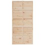 Puerta de granero madera maciza de pino 100x208 cm de , Puertas - Ref: Foro24-850638, Precio: 94,40 €, Descuento: %