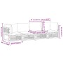 Gartensofagarnitur mit 4-teiligen Kissen aus massivem Akazienholz. von , Gartensets - Ref: Foro24-3214889, Preis: 548,71 €, R...