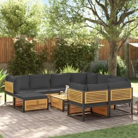 Set de sofás de jardín con cojines 10 pzas madera maciza acacia by , Garden sets - Ref: Foro24-3214894, Price: 1,00 €, Discou...