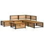 Gartensofa-Set mit 6-teiligen massiven Akazienholz-Kissen. von , Gartensets - Ref: Foro24-3214905, Preis: 658,65 €, Rabatt: %