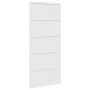 Puerta de granero madera maciza pino blanca 90x208 cm de , Puertas - Ref: Foro24-850633, Precio: 139,03 €, Descuento: %