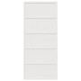 Puerta de granero madera maciza pino blanca 90x208 cm de , Puertas - Ref: Foro24-850633, Precio: 139,03 €, Descuento: %