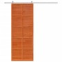 Massive Holztür aus Kiefer in Honigbraun für Scheunentor, 80x208 cm. von , Türen - Ref: Foro24-850646, Preis: 98,91 €, Rabatt: %