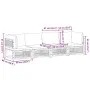 Set sofás de jardín con cojines 4 pzas madera maciza de acacia by , Garden sets - Ref: Foro24-3214918, Price: 516,52 €, Disco...