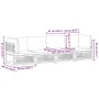 Set sofás de jardín con cojines 4 pzas madera maciza de acacia by , Garden sets - Ref: Foro24-3214918, Price: 525,55 €, Disco...