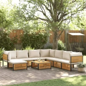 Set de sofás de jardín con cojines 9 pzas madera maciza acacia by , Garden sets - Ref: Foro24-3214926, Price: 1,00 €, Discoun...