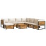 Set de sofás de jardín con cojines 9 pzas madera maciza acacia by , Garden sets - Ref: Foro24-3214926, Price: 1,00 €, Discoun...