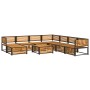 Set de sofás de jardín con cojines 9 pzas madera maciza acacia by , Garden sets - Ref: Foro24-3214926, Price: 1,00 €, Discoun...