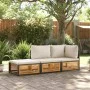 Set de sofás de jardín con cojines 3 pzas madera maciza acacia by , Garden sets - Ref: Foro24-3214932, Price: 365,01 €, Disco...