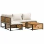 Set de sofás de jardín con cojines 5 pzas madera maciza acacia by , Garden sets - Ref: Foro24-3214930, Price: 581,51 €, Disco...