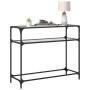 Mesa consola superficie vidrio transparente acero 98x35x81 cm by , console tables - Ref: Foro24-846026, Price: 52,30 €, Disco...