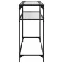 Mesa consola superficie vidrio transparente acero 98x35x81 cm by , console tables - Ref: Foro24-846026, Price: 51,65 €, Disco...
