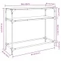 Mesa consola superficie vidrio transparente acero 98x35x81 cm by , console tables - Ref: Foro24-846026, Price: 51,65 €, Disco...