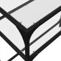 Mesa consola superficie vidrio transparente acero 80x35x81 cm by , console tables - Ref: Foro24-846024, Price: 47,92 €, Disco...
