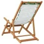 Faltbare Strandstühle, 2 Stück, Stoff aus massivem Holz mit Blattmuster. von , Gartenstühle - Ref: Foro24-3214489, Preis: 148...