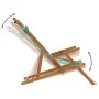 Faltbare Strandstühle, 2 Stück, Stoff aus massivem Holz mit Blattmuster. von , Gartenstühle - Ref: Foro24-3214489, Preis: 148...
