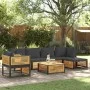 Set de sofás de jardín con cojines 7 pzas madera maciza acacia de , Conjuntos de jardín - Ref: Foro24-3214882, Precio: 928,11...