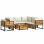 Gartensofa-Set mit 7-teiligen massiven Akazienholz-Kissen. von , Gartensets - Ref: Foro24-3214913, Preis: 951,96 €, Rabatt: %