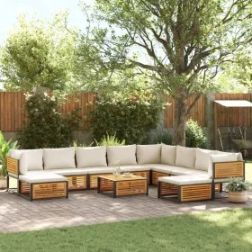 Set de sofás de jardín con cojines 11 pzas madera maciza acacia by , Garden sets - Ref: Foro24-3214924, Price: 1,00 €, Discou...