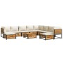 Set de sofás de jardín con cojines 11 pzas madera maciza acacia by , Garden sets - Ref: Foro24-3214924, Price: 1,00 €, Discou...