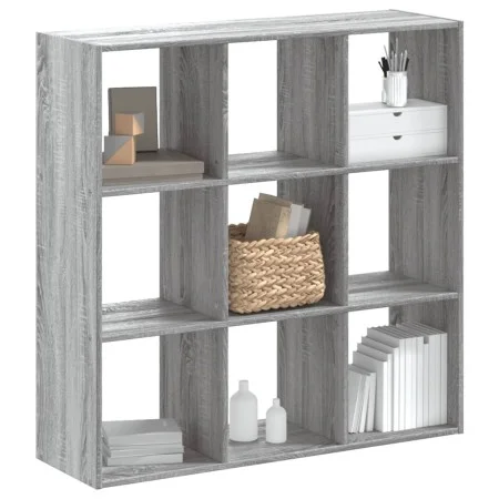 Estantería madera de ingeniería gris Sonoma 102x32x102 cm von , Bücherregale und Regale - Ref: Foro24-852821, Preis: 72,99 €,...