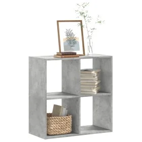Estantería madera de ingeniería gris hormigón 68,5x32x68,5 cm by , Bookcases and shelves - Ref: Foro24-852828, Price: 40,08 €...