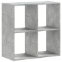 Estantería madera de ingeniería gris hormigón 68,5x32x68,5 cm by , Bookcases and shelves - Ref: Foro24-852828, Price: 39,99 €...
