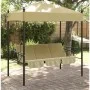 Banco columpio de jardín con toldo acero arena by , Garden rockers - Ref: Foro24-4008899, Price: 234,45 €, Discount: %